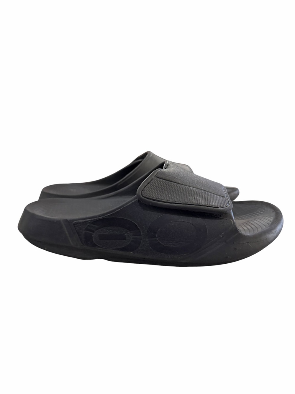 Oofos Ooahh Sport Flex Slide Sandals Black Women's 9 Recovery S3